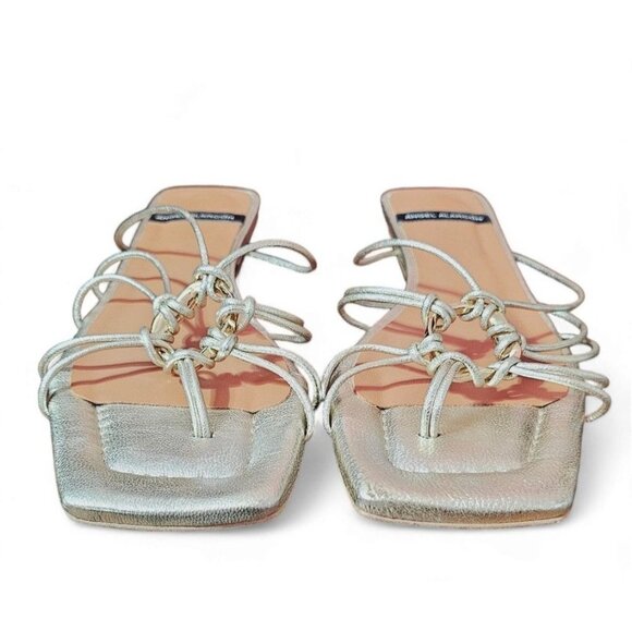 Elegant Silver Women's Sandals - Picture 6 of 10